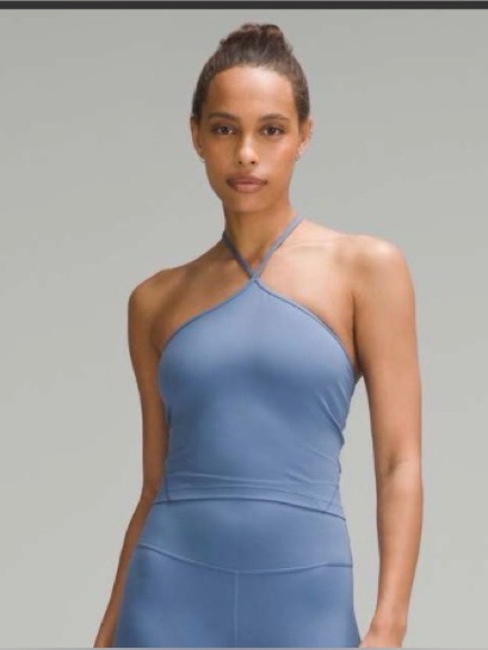 Lululemon Align T-Strap Tank Top Light Support, A/B Cup, oasis blue, size 8